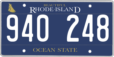 RI license plate 940248