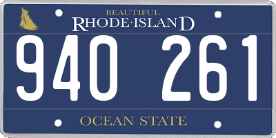RI license plate 940261