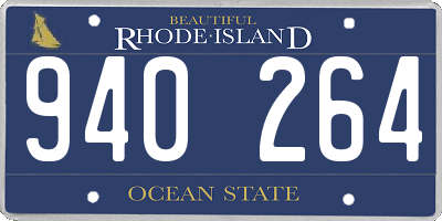 RI license plate 940264