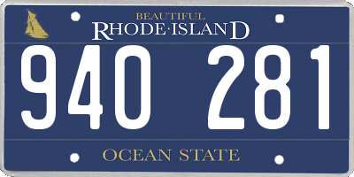RI license plate 940281