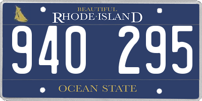 RI license plate 940295