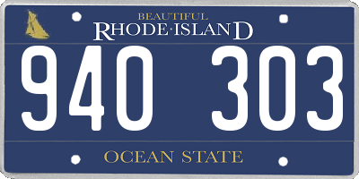 RI license plate 940303