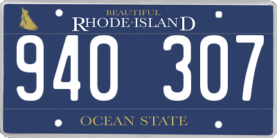 RI license plate 940307