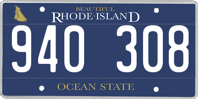 RI license plate 940308