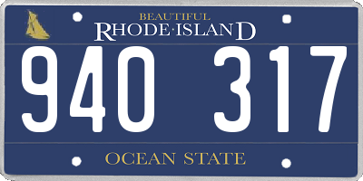 RI license plate 940317