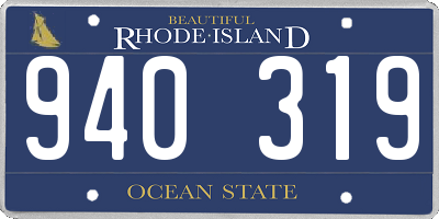 RI license plate 940319