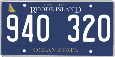 RI license plate 940320