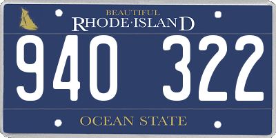 RI license plate 940322