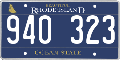 RI license plate 940323