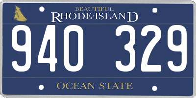 RI license plate 940329