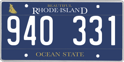 RI license plate 940331