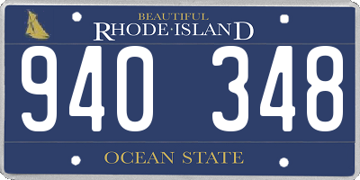 RI license plate 940348
