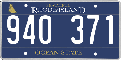 RI license plate 940371