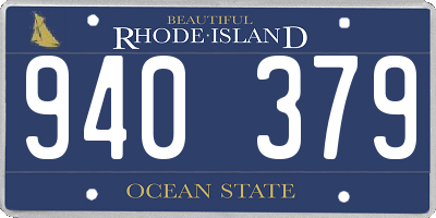 RI license plate 940379