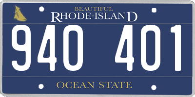 RI license plate 940401
