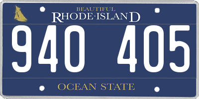RI license plate 940405