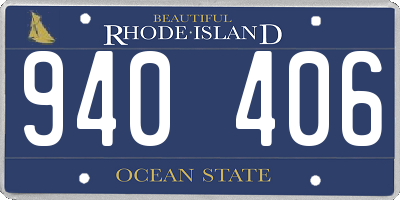 RI license plate 940406