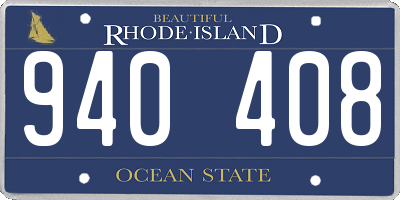 RI license plate 940408