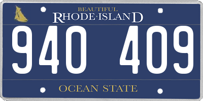 RI license plate 940409