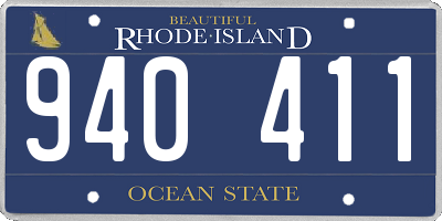 RI license plate 940411