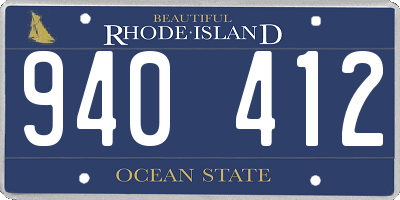 RI license plate 940412
