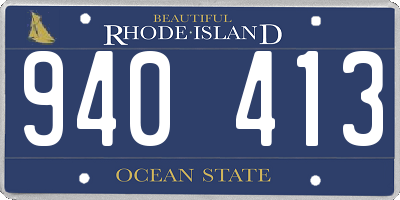 RI license plate 940413