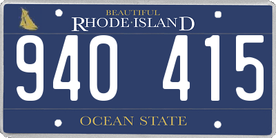 RI license plate 940415