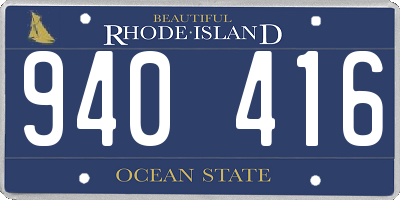 RI license plate 940416