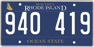 RI license plate 940419