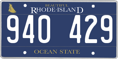 RI license plate 940429