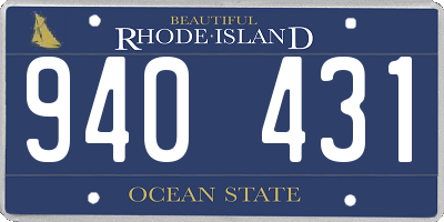 RI license plate 940431