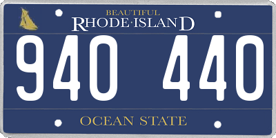 RI license plate 940440