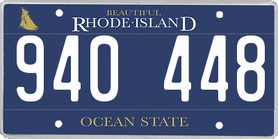 RI license plate 940448