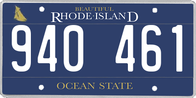 RI license plate 940461