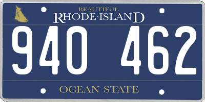 RI license plate 940462