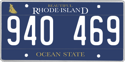 RI license plate 940469