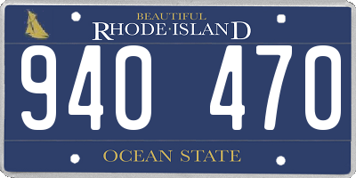 RI license plate 940470