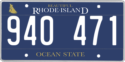 RI license plate 940471