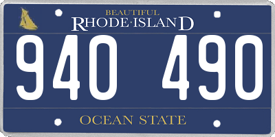 RI license plate 940490
