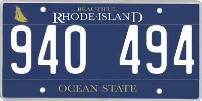 RI license plate 940494