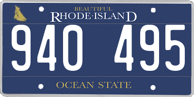 RI license plate 940495