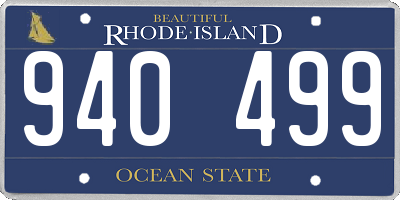 RI license plate 940499