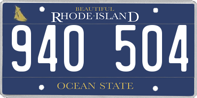 RI license plate 940504