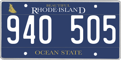 RI license plate 940505