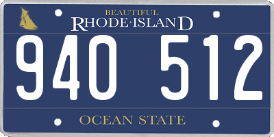 RI license plate 940512