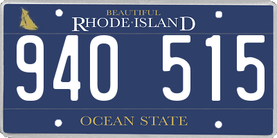 RI license plate 940515