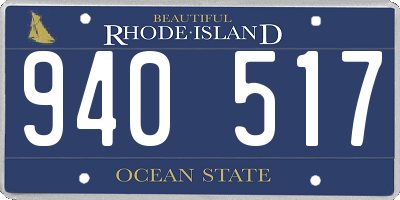 RI license plate 940517