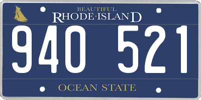 RI license plate 940521