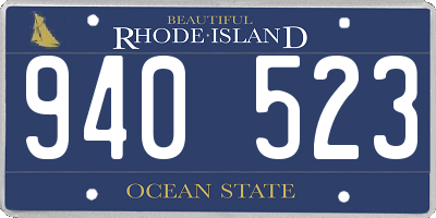 RI license plate 940523