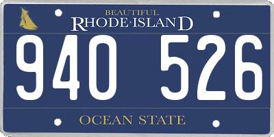RI license plate 940526